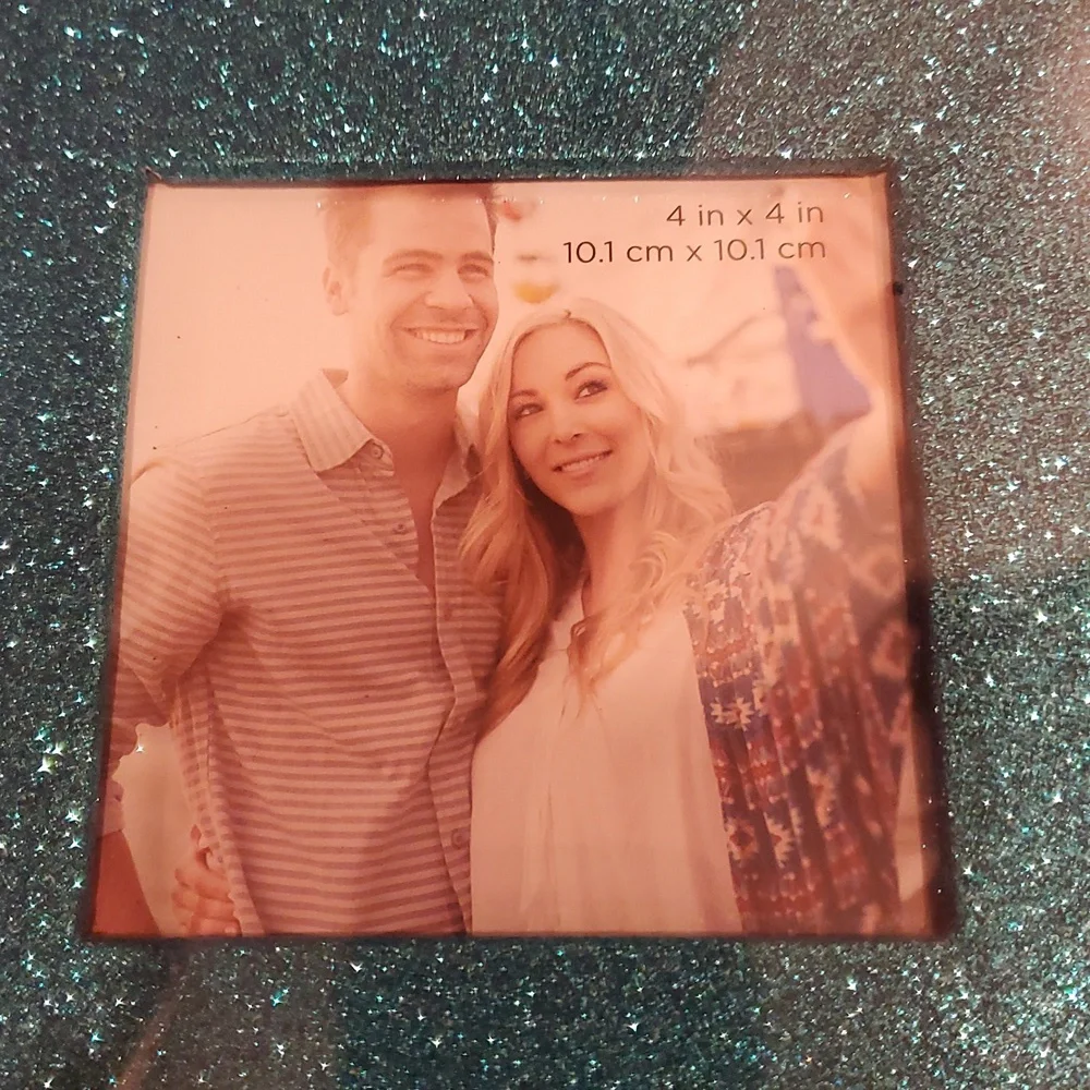 Love Nicole Glittery Blue Scrapbook